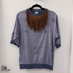 Paul Smith Mainline Leather Fringe Pullover – Made in Italy